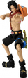 Figurinë Bandai One Piece Anime Heroes Portgas D. Ace, artikuluese, me duar të këmbyeshme, shumëngjyrëshe