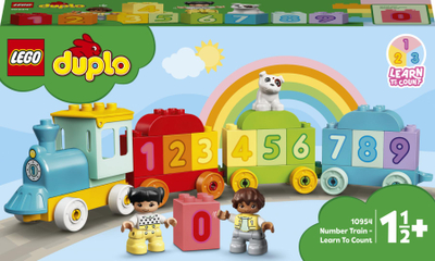 Lodër edukative Number Train Learn to Count, mësim numrash, shumëngjyrëshe