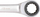 Çelës unazor raçetë KS Tools 503.4565, 4 në 1, 10-19 mm, ngjyrë argjendi