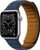 Rrip ore Hurtel Magnetic Strap për Apple Watch 7/8 45mm, lëkurë eko, blu e errët