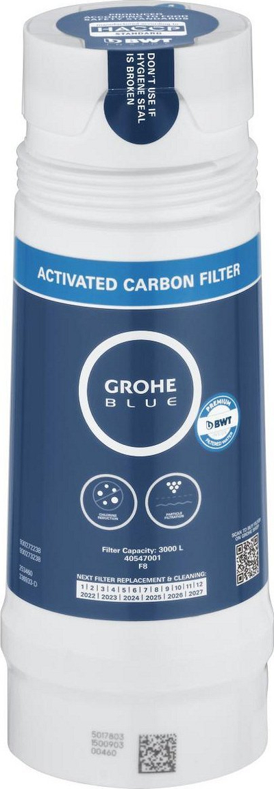 Филтер за вода Grohe Blue BWT 40547, јаглероден, под мијалник