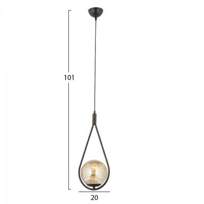 Llambë tavani metalike 20×101 cm (HM7385.01)