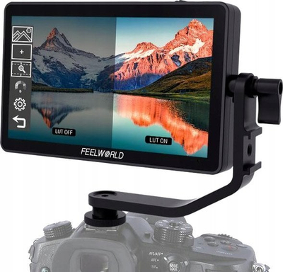 Видео монитор Feelworld F6 PLUS V2, 6\", IPS Full HD, HDMI 4K, црн