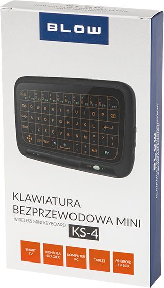 Tastierë wireless Blow miniKS-4, 2.4 GHz, me touchpad, e zezë