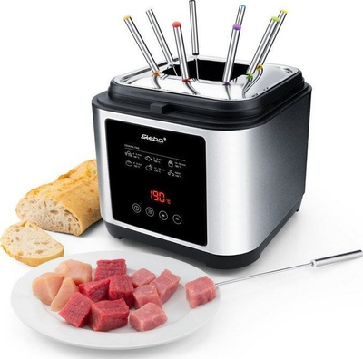 Fritezë dhe fondi Steba DF 150 F, 2.5L, digjitale, inoks argjendtë