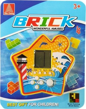 Lojë elektronike Lean Sport Pocket Brick, Tetris portativ, për fëmijë mbi 3 vjeç