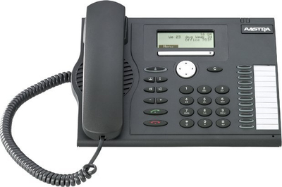 Telefon fiks digjital Mitel 5370, me ekran LCD, ISDN, i zi