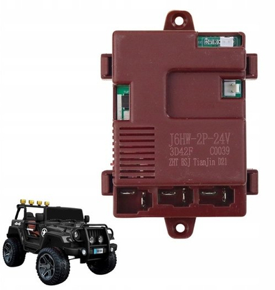 Modul qendror 24V Lean Cars WXE1688, për makina elektrike fëmijësh, me telekomandë 2.4G, i zi