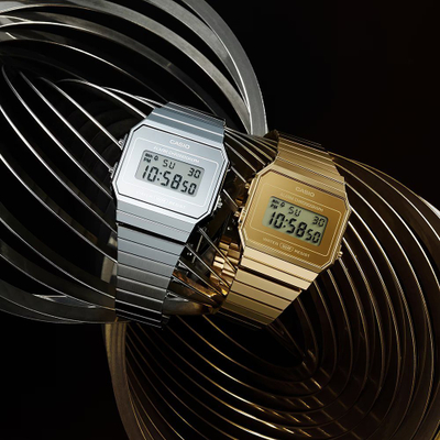 Orë dore Casio Collection A700WEV-7AEF, 36mm, quartz, ngjyrë argjendi