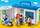 Lodër stacion policie Playmobil 1.2.3 9382, set me figura, me valixhe, shumëngjyrëshe