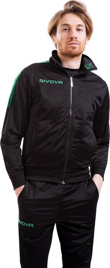Trening Givova Tuta Revolution TR033 1013, për burra, poliestër, i zi me jeshile