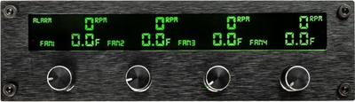 Kontrollues ventilatorësh Lamptron FC6 SYNC, 4 kanale, slot 5.25", i zi