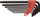 Set çelësa imbus Teng Tools 109550103, 2.5-10mm, 7 copë
