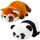 Lodër pelushi Mascot Red Panda Classic 2n1, 22 cm, me dy anë, shumngjyrëshe