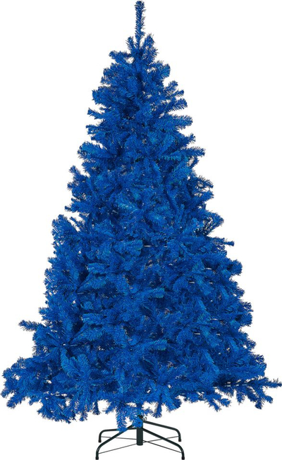 Pemë artificiale Krishtlindjesh FARNHAM, 180 cm, me bazë metalike, blu