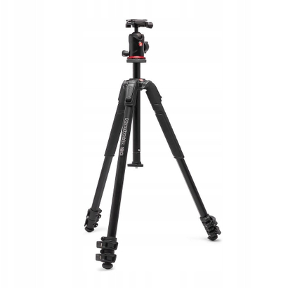 Фотографски статив Manfrotto 190X, алуминиум, со топчеста глава, црн