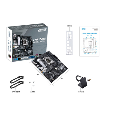 Pllakë amë Asus PRIME H610M-A WIFI D4, LGA1700, WiFi, e zezë