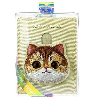 Портфељ Nimmy Card Wallet Big Eyed Pet 2.0 Cat, полиуретан, каки