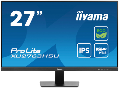 Monitor iiyama ProLite XU2763HSU-B1, 27", 1920 x 1080, 100 Hz, i zi