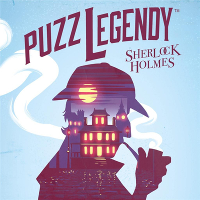 Lojë me letra Lucky Duck Games PuzzLegend Sherlock Holmes, enigëm logjike, për 8+
