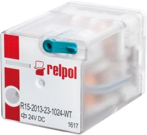 Rele industrial RELPOL R15-2113-23-1024-WT, 24V DC, 10A