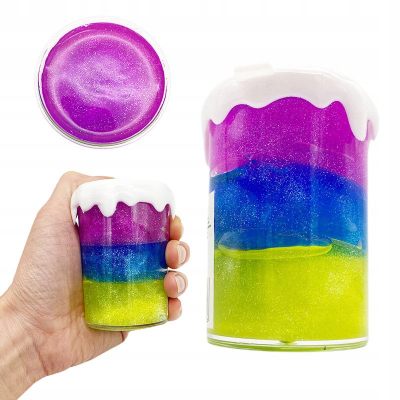 Lodër slime Glitter Putty, 149g, me shkëlqim, shumëngjyrëshe