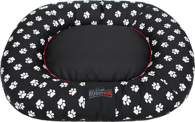 Shtrat për qen Hobbydog Pontoon Bed Prestige, madhësi XL, i zi me putra