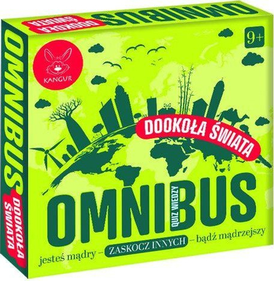 Lojë shoqërore Omnibus Around Wiata Polska, lojë bordi për familje, në polonisht, me ngjyra plot