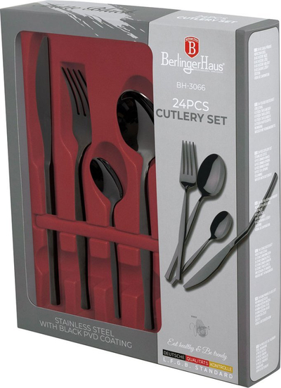 Set i bestekut Berlinger Haus, 24 copë, inox, argjendtë