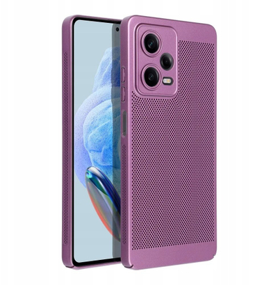 Çakmak telefoni OEM BREEZY për Xiaomi Redmi Note 14 5G, plastikë, me vrima, vjollcë