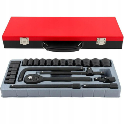 Set çelësash goditës 1/2", 8-32mm, gjashtëkëndor, në kuti metalike
