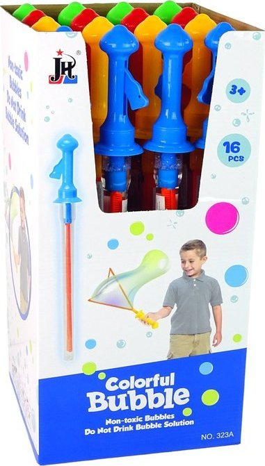 Lodër shpatë me flluska sapuni Leantoys, 100ml, 45cm, shumëngjyrëshe