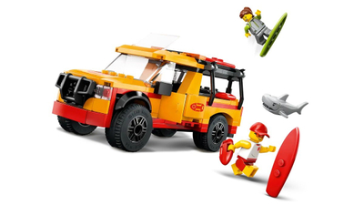 Lodër LEGO City Lifeguard Intervention Vehicle 60453, automjet shpëtimi, për fëmijë, shumëngjyrësh