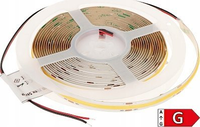 Shirit LED Mw Lighting LED COB, 5m, 24V, 3000K, i bardhë i ngrohtë