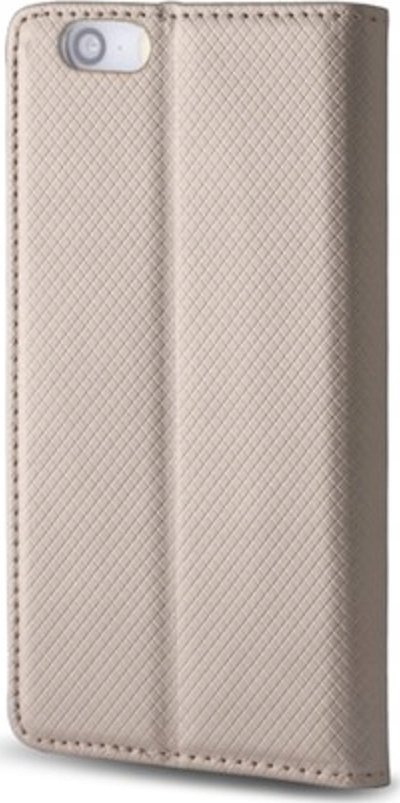 Kësule magnetike Komrk për Xiaomi Redmi Note 13 Pro 5G, tip portofoli, me fole karte, ngjyrë gold