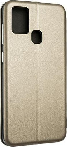 Futrollë portofol Samsung Galaxy A12 M12, flip cover, ngjyrë ari