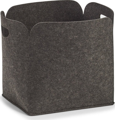 Kosh prej filci Zeller, 36x28x36 cm, gri