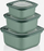 Set enësh Dunya Micro Safe, 600/1100/1800 ml, i gjelbër