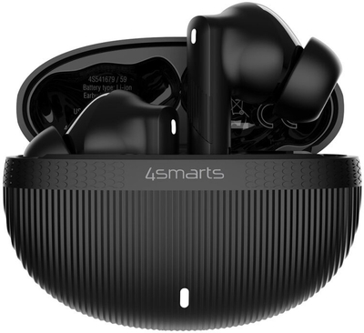 Слушалки без жица 4smarts SkyBuds Pro ANC, безжични, со поништување на бучава, црни