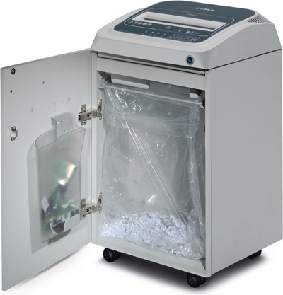 Asgjësues dokumentesh KOBRA 245 TS S4, prerje straight P-2, 40L, i bardhë