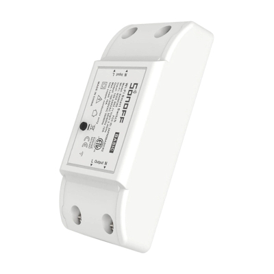 Ndërprerës smart WiFi Sonoff Basic R2, 10A, 90-250V, i bardhë