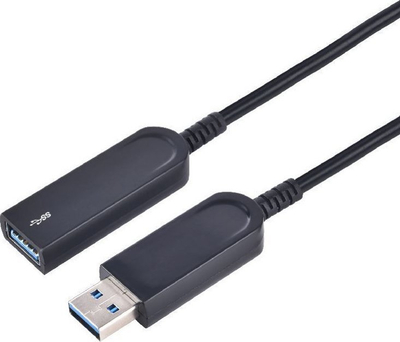 Kabllo USB MicroConnect USB A në USB A USB 3.2 Gen 1, 20 m, i zi