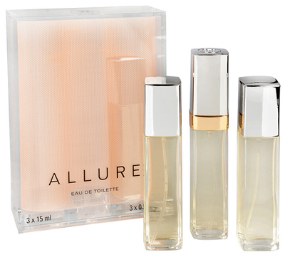 Eau de Toilette Chanel Allure, 3 x 15 ml