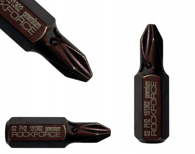 Bit soket Rockforce PH2, 30mm, 5/16", metalik