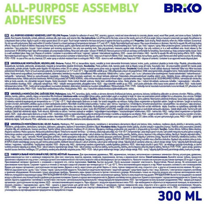 Ngjitës montimi Briko Liquid Nails, 300 ml, ngjyrë e bardhë