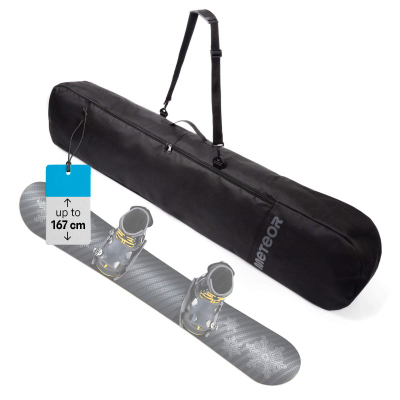 Çantë snowboard-i Meteor Hielo 17329, 170x34cm, poliester 600D, e zezë