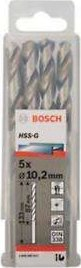 Set spiralësh për metal Bosch HSS G, 10.2mm, 5 copë