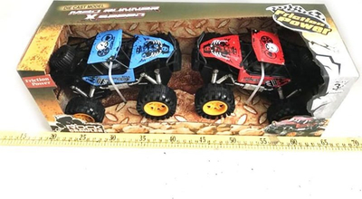 Set makina lodër off road Dymo Cars HJ200, mekanizëm me fërkim, 2 copë, blu dhe e kuqe