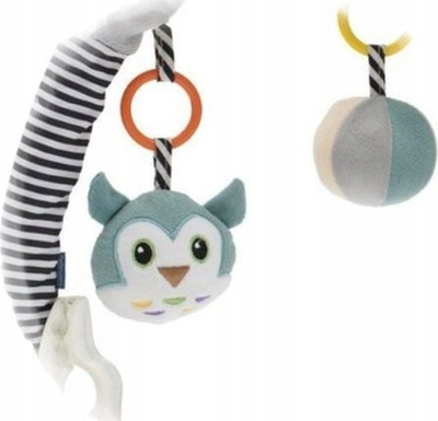 Hark lodrash pelushi Baby Mix Plush Arch, për karrocë dhe ulëse makine, me lodra të varura, gri