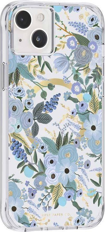 Futrollë telefoni Rifle Paper Co Apple iPhone 14 Plus, MagSafe, Garden Party blu